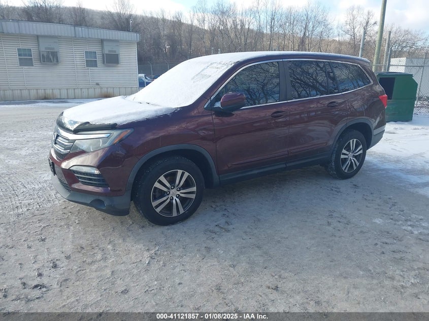 Vin: 5fnyf6h54gb032949, lot: 41612036, honda pilot ex-l 20162