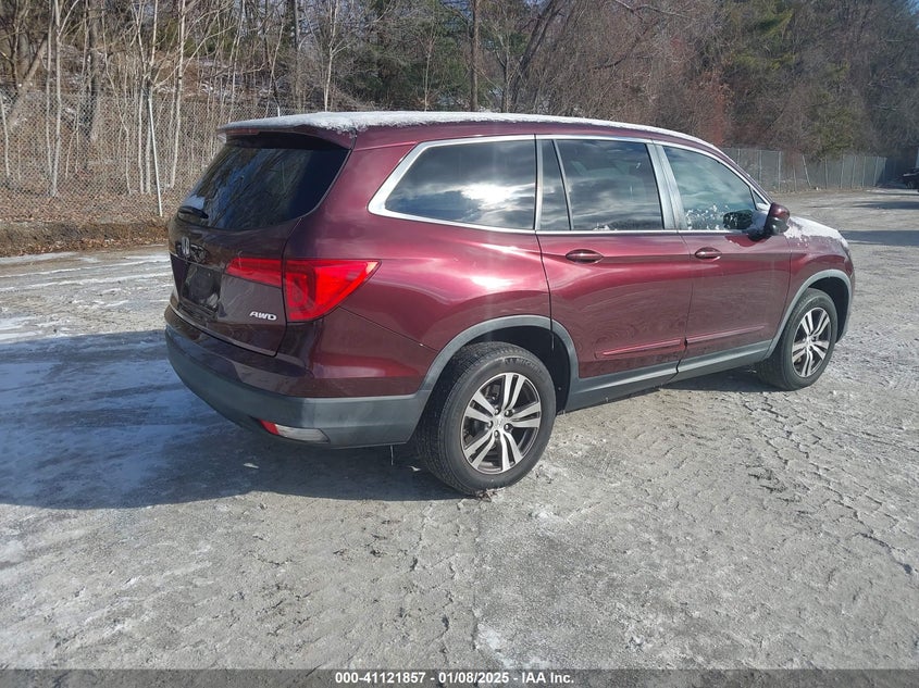 Vin: 5fnyf6h54gb032949, lot: 41612036, honda pilot ex-l 20164