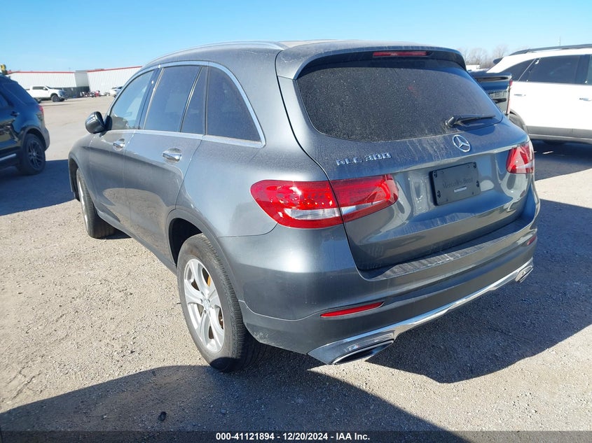 Vin: wdc0g4jb4gf016254, lot: 41612073, mercedes-benz glc 300 20163