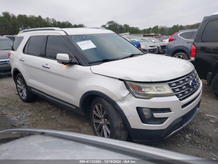 2016 Ford Explorer Limited VIN: 1FM5K7F87GGA36142 Lot: 41123263