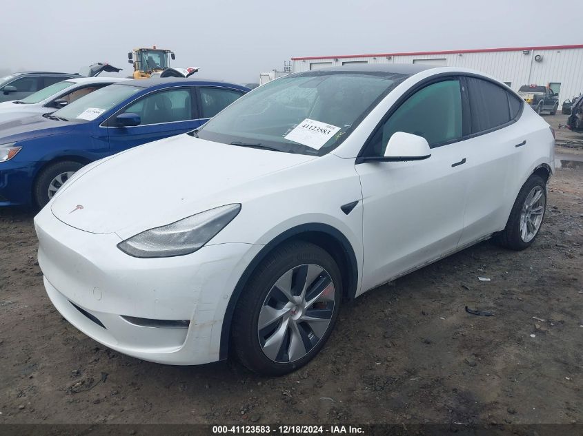 VIN 5YJYGAEE7MF294190 2021 Tesla Model Y, Long Rang... no.2