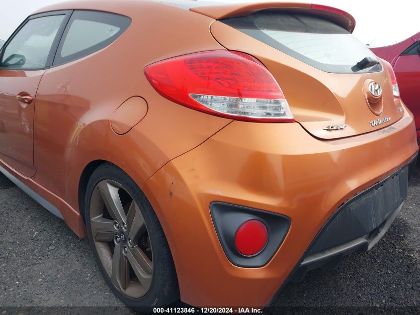 2013 HYUNDAI VELOSTER TURBO W/BLACK - KMHTC6AEXDU119797