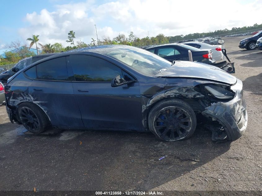 2021 Tesla Model Y Long Range Dual Motor All-Wheel Drive VIN: 5YJYGDEE6MF108141 Lot: 41123858