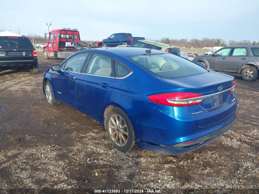 VIN 3FA6P0UU0HR264730 2017 FORD FUSION HYBRID no.3