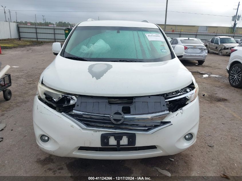 2012 Nissan Quest Le VIN: JN8AE2KP7C9040527 Lot: 41124266