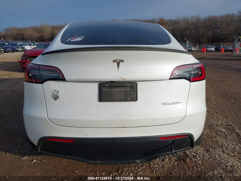 2022 Tesla Model Y Performance Dual Motor All-Wheel Drive VIN: 7SAYGDEF6NF530214 Lot: 41124578