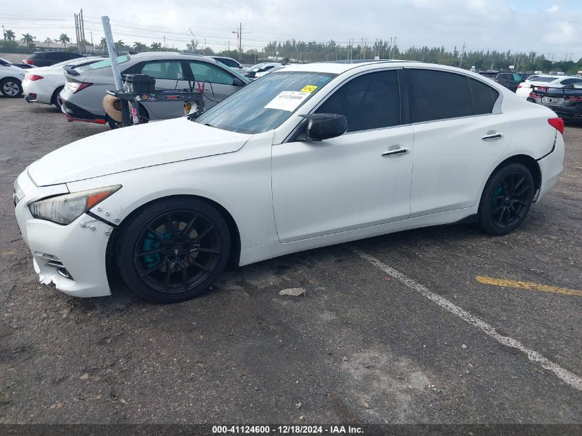 VIN JN1BV7AP3EM684866 2014 Infiniti Q50, Premium no.2