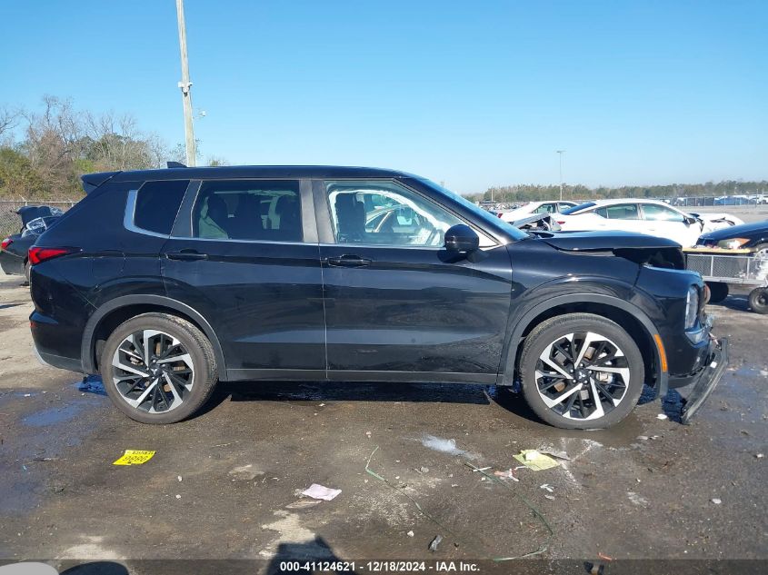 2022 Mitsubishi Outlander Black Edition 2Wd/Se 2.5 2Wd/Se Launch Edition 2Wd VIN: JA4J3UA82NZ040942 Lot: 41124621