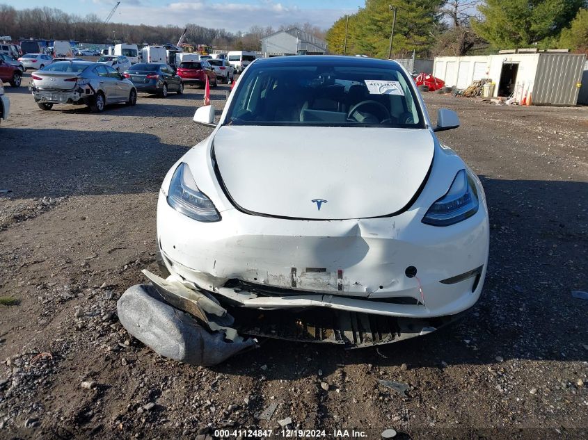 2021 Tesla Model Y Long Range Dual Motor All-Wheel Drive VIN: 5YJYGDEE3MF299758 Lot: 41124847