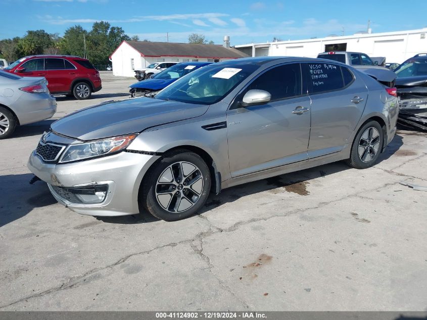 VIN KNAGM4AD2D5058368 2013 KIA Optima, Hybrid EX no.2