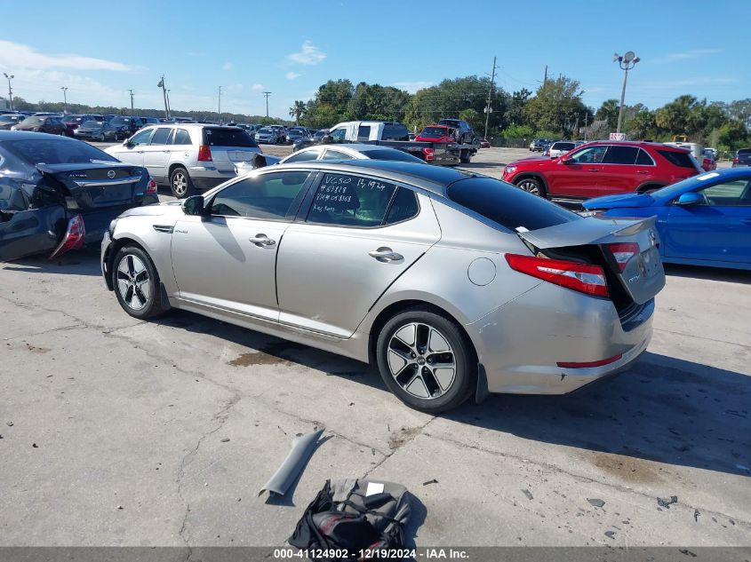 VIN KNAGM4AD2D5058368 2013 KIA Optima, Hybrid EX no.3