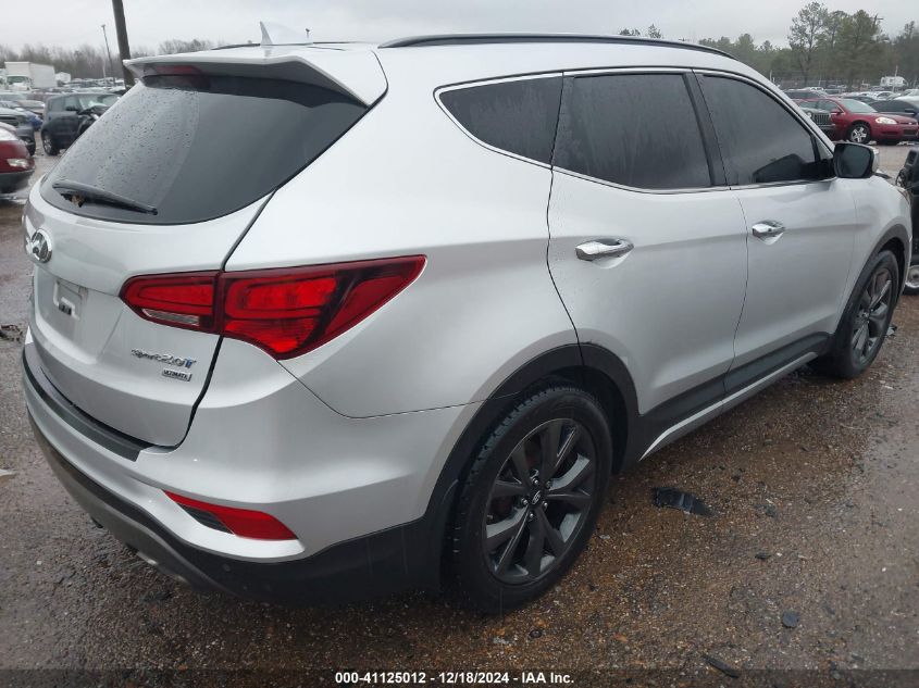 VIN 5XYZW4LA2HG460154 2017 HYUNDAI SANTA FE SPORT no.4