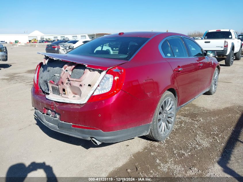 VIN 1LNHL9DKXFG608386 2015 Lincoln MKS no.4