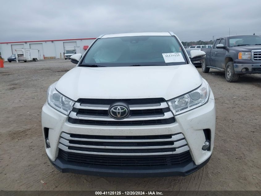 2019 Toyota Highlander Xle VIN: 5TDKZRFH6KS361734 Lot: 41125125