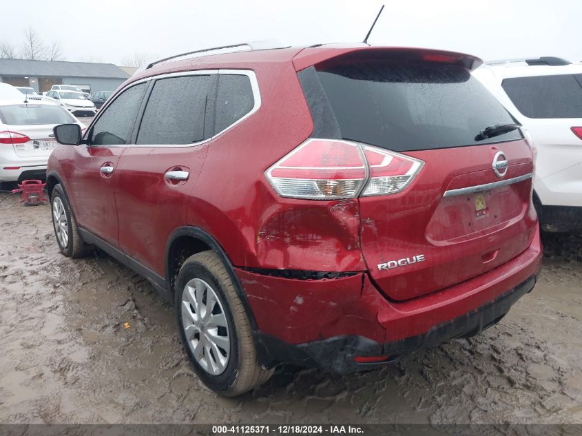 VIN JN8AT2MTXGW016603 2016 Nissan Rogue, S no.3