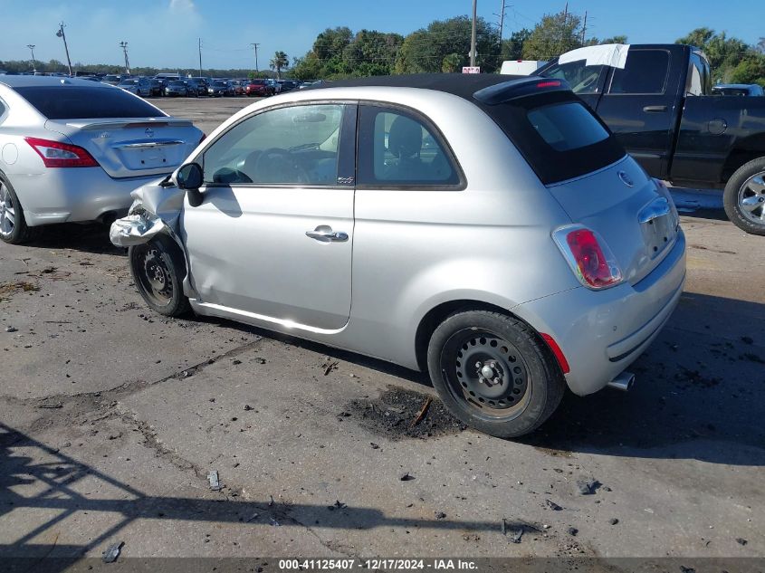 2013 Fiat 500 Pop VIN: 3C3CFFDR0DT738272 Lot: 41125407