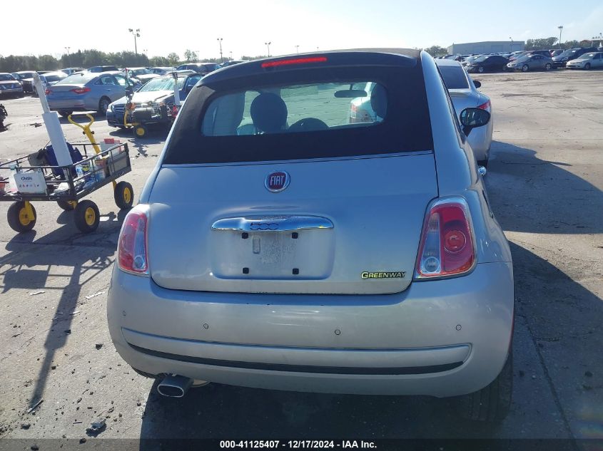 2013 Fiat 500 Pop VIN: 3C3CFFDR0DT738272 Lot: 41125407