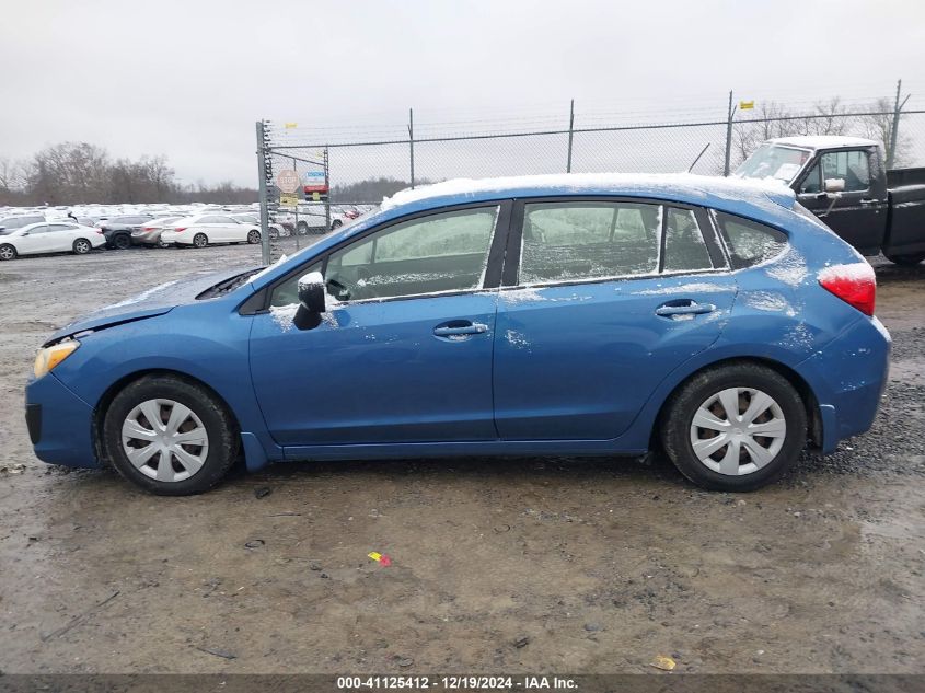 VIN JF1GPAA64E8220582 2014 Subaru Impreza, 2.0I no.14