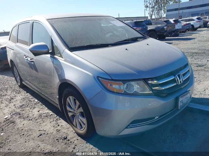 VIN 5FNRL5H31GB022188 2016 Honda Odyssey, SE no.1