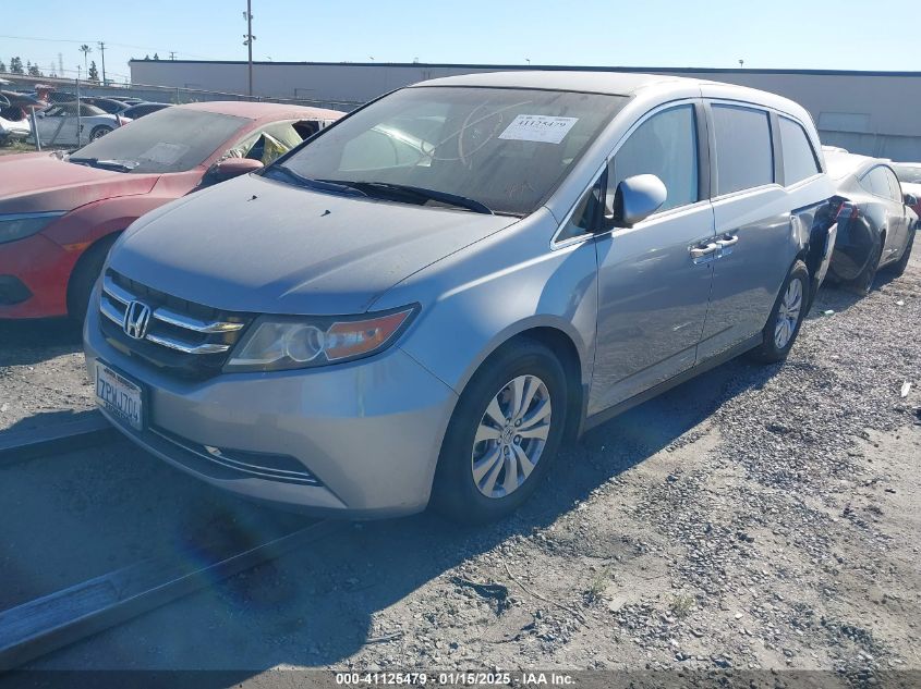 VIN 5FNRL5H31GB022188 2016 Honda Odyssey, SE no.2