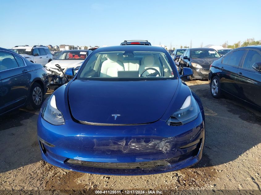 2022 Tesla Model 3 Long Range Dual Motor All-Wheel Drive VIN: 5YJ3E1EB5NF204705 Lot: 41125511