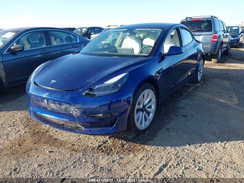 Vin: 5yj3e1eb5nf204705, lot: 41615690, tesla model 3 long range dual motor all-wheel drive 20222