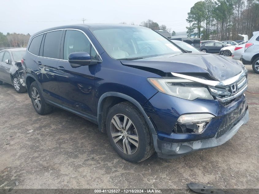 VIN 5FNYF6H83HB003745 2017 Honda Pilot, Ex-L no.1