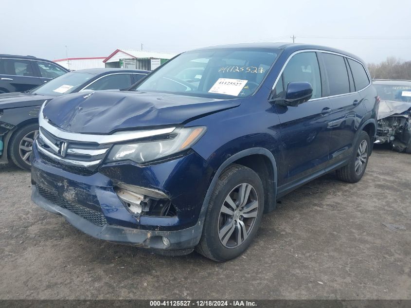 VIN 5FNYF6H83HB003745 2017 Honda Pilot, Ex-L no.2