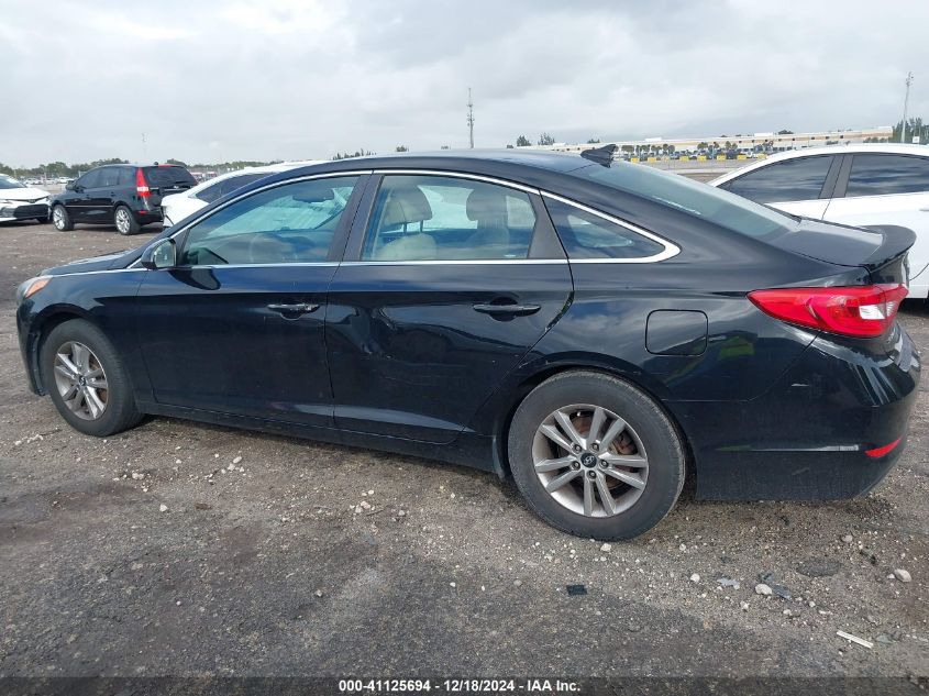 VIN 5NPE24AF7HH480255 2017 Hyundai Sonata, SE no.14