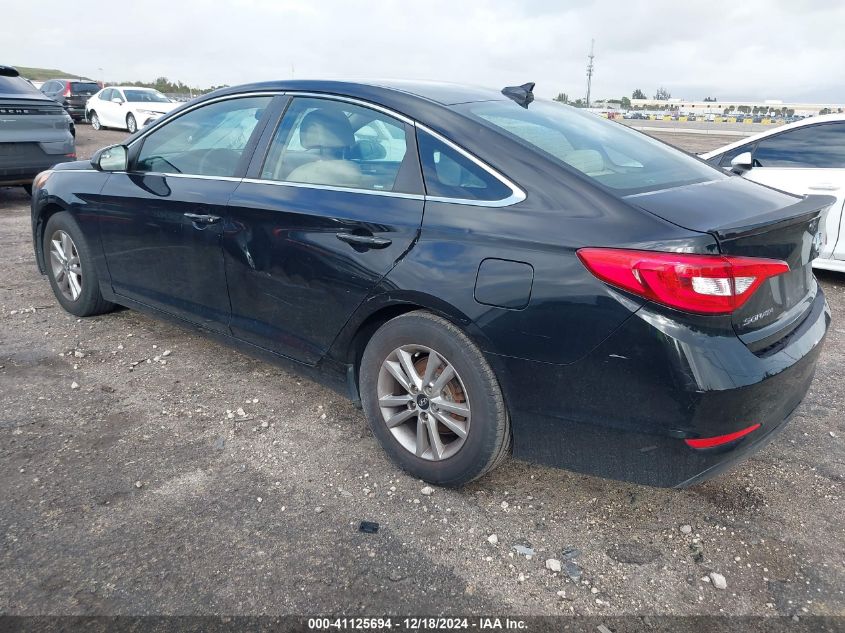 VIN 5NPE24AF7HH480255 2017 Hyundai Sonata, SE no.3