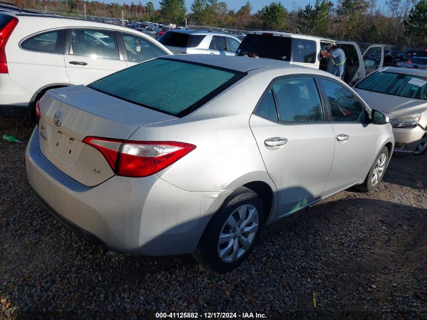 VIN 5YFBURHE0FP276582 2015 Toyota Corolla, LE no.4