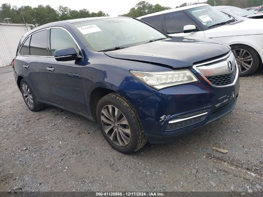 VIN 5FRYD3H41FB007404 2015 ACURA MDX no.1