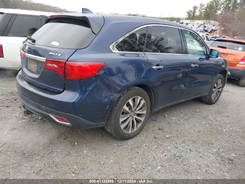 VIN 5FRYD3H41FB007404 2015 ACURA MDX no.4