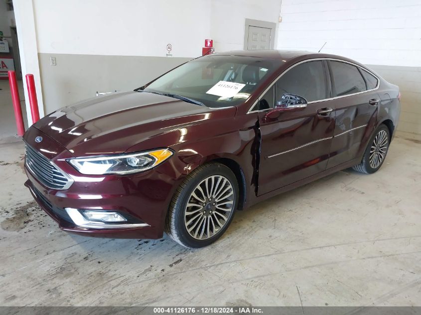 VIN 3FA6P0K97HR308558 2017 Ford Fusion, Titanium no.2