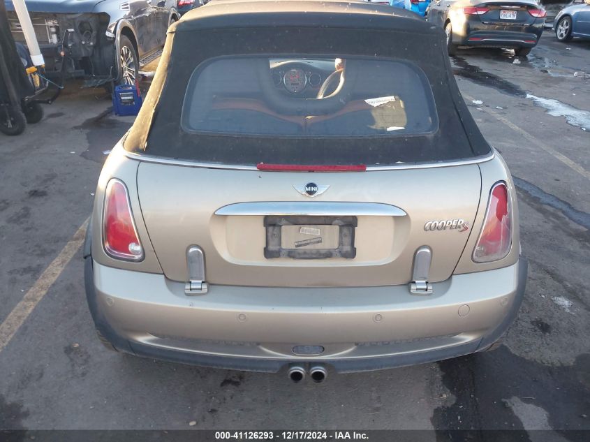 2007 Mini Cooper S VIN: WMWRH33527TL95720 Lot: 41126293