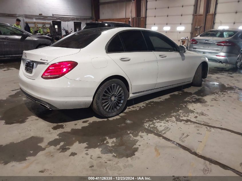 VIN 55SWF4KBXFU094945 2015 Mercedes-Benz C 300, 4Ma... no.4