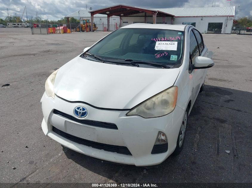 2013 Toyota Prius C Two VIN: JTDKDTB37D1555209 Lot: 41126369