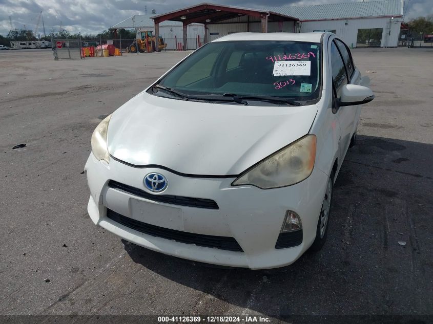 2013 Toyota Prius C Two VIN: JTDKDTB37D1555209 Lot: 41126369