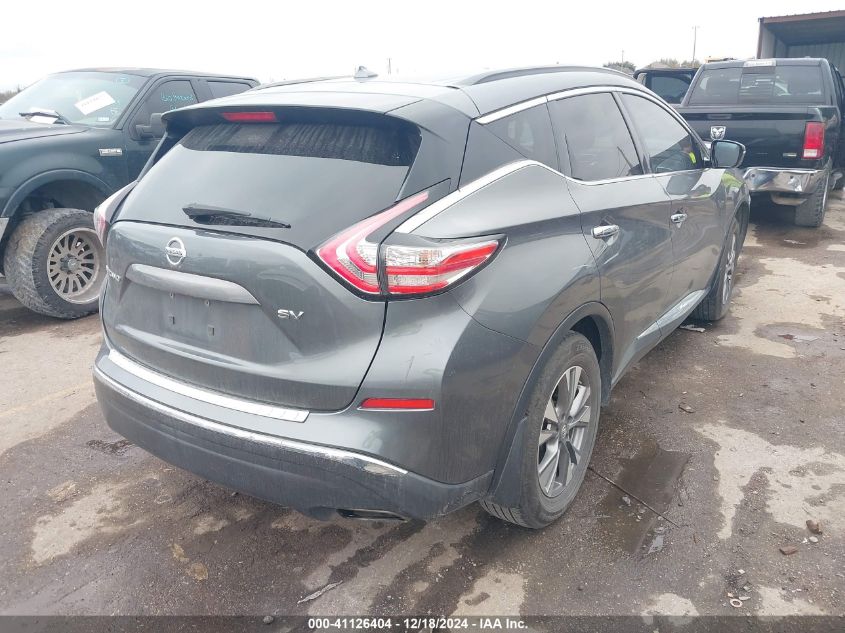 VIN 5N1AZ2MG7FN222913 2015 Nissan Murano, SV no.4