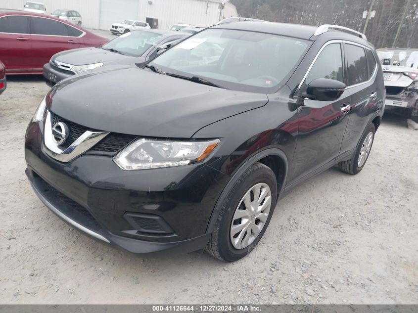 VIN KNMAT2MT8GP723544 2016 Nissan Rogue, S no.2