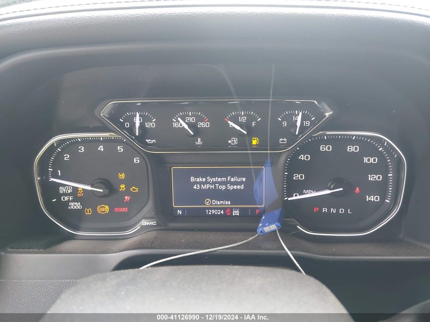 2019 GMC SIERRA 1500 VIN: 3GTU9DED5KG134575