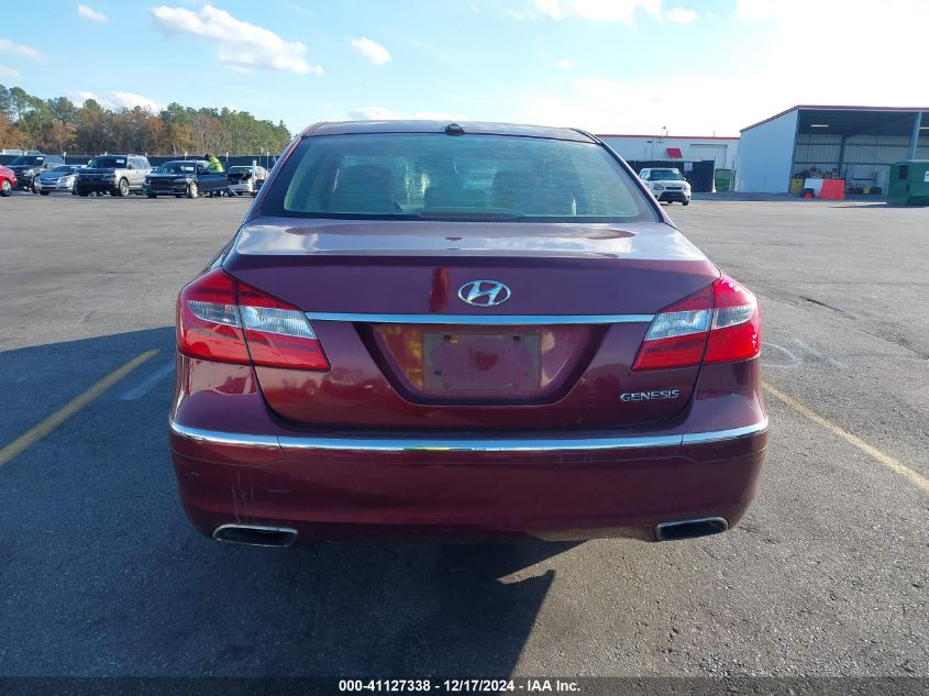 2012 Hyundai Genesis 3.8 VIN: KMHGC4DD9CU177133 Lot: 41127338