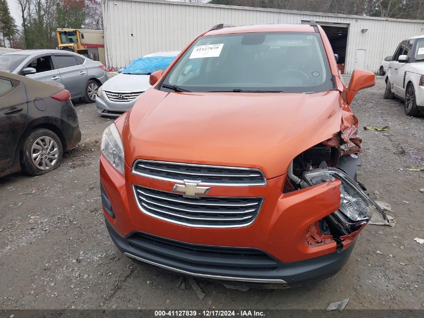 2015 Chevrolet Trax Lt VIN: KL7CJLSB5FB200201 Lot: 41127839