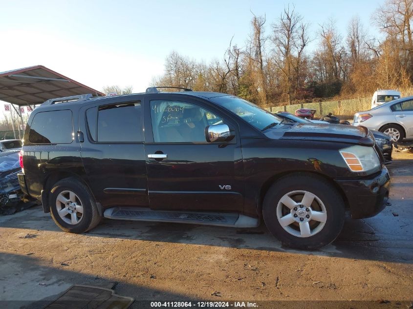 2006 Nissan Armada Se VIN: 5N1AA08BX6N734580 Lot: 41128064