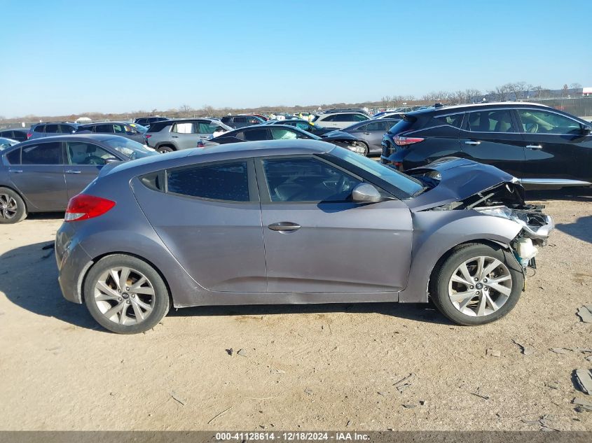 2016 Hyundai Veloster VIN: KMHTC6ADXGU263491 Lot: 41128614