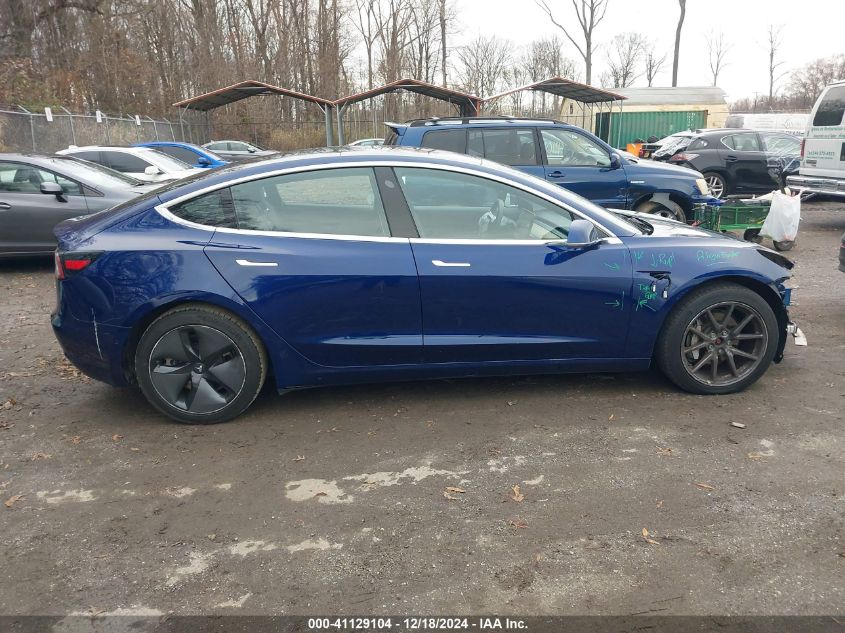 2018 Tesla Model 3 Long Range/Performance VIN: 5YJ3E1EB6JF105398 Lot: 41129104