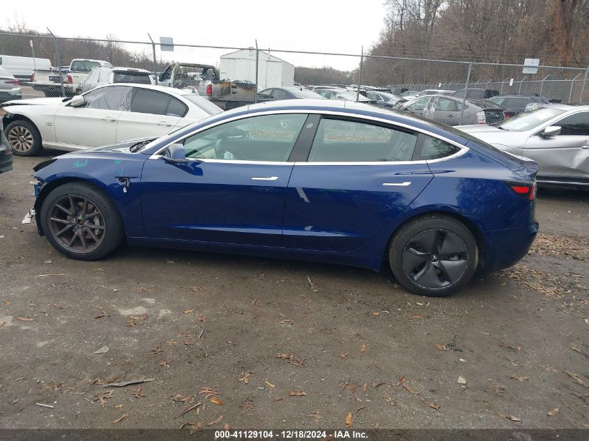 2018 Tesla Model 3 Long Range/Performance VIN: 5YJ3E1EB6JF105398 Lot: 41129104