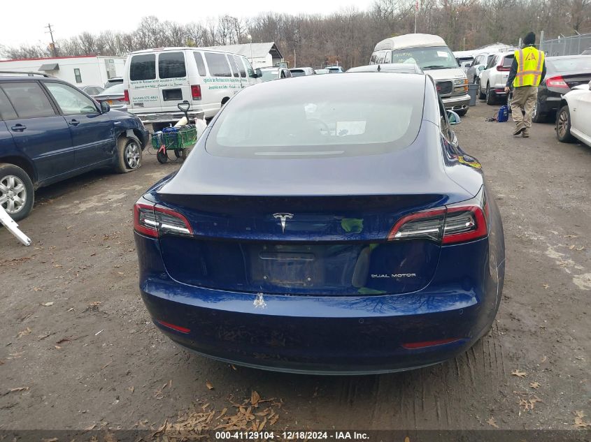 2018 Tesla Model 3 Long Range/Performance VIN: 5YJ3E1EB6JF105398 Lot: 41129104