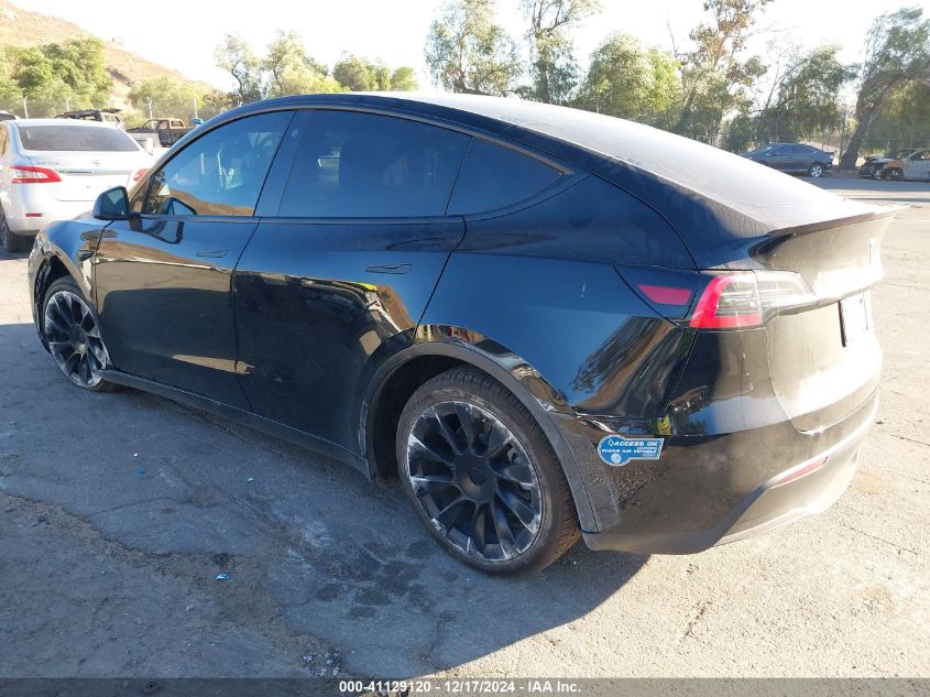 2021 Tesla Model Y Long Range Dual Motor All-Wheel Drive VIN: 5YJYGDEE2MF097316 Lot: 41129120