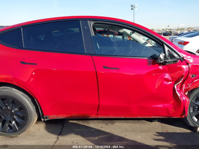 2020 Tesla Model Y Long Range Dual Motor All-Wheel Drive VIN: 5YJYGDEE8LF057269 Lot: 41129194